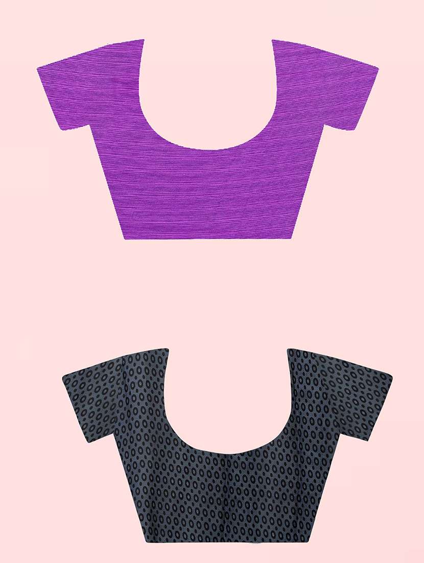 pack of 2 printed casual wear sarees with blouse - 21410080 -  Standard Image - 1