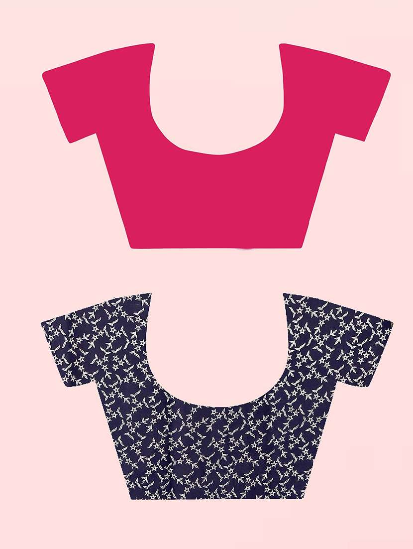 pack of 2 printed casual wear sarees with blouse - 21410108 -  Standard Image - 1