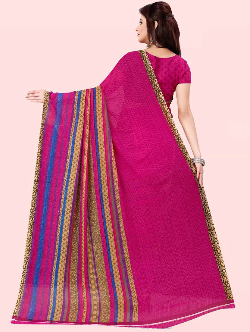 women printed saree with blouse - 21410845 -  Standard Image - 1