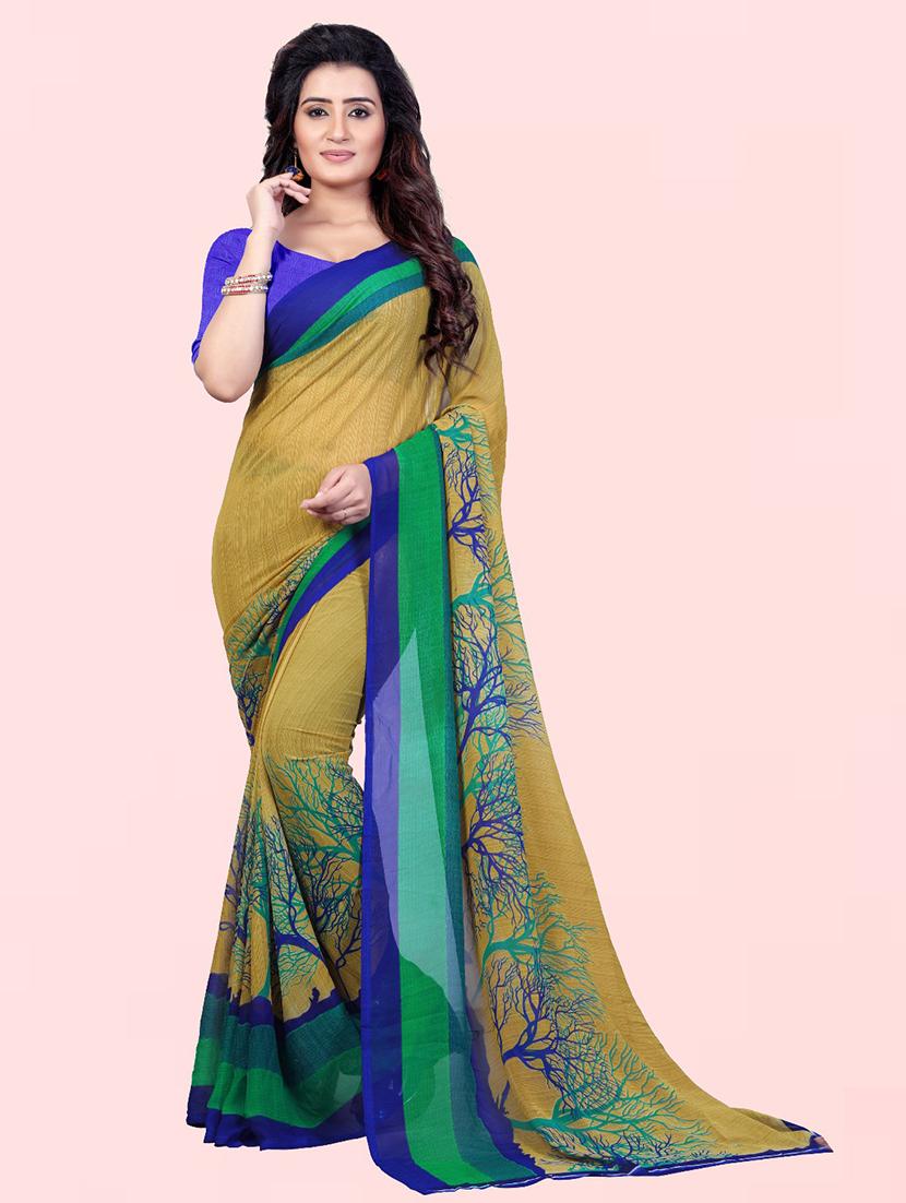 women printed saree with blouse - 21410861 - Zoom Image - 0
