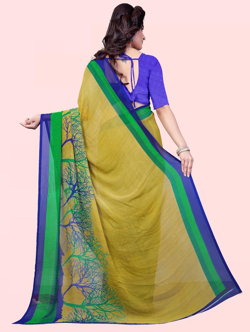 women printed saree with blouse - 21410861 - Standard Image - 1