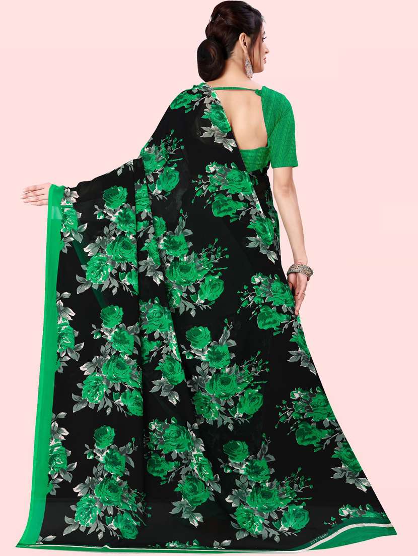 women printed saree with blouse - 21410862 -  Standard Image - 1