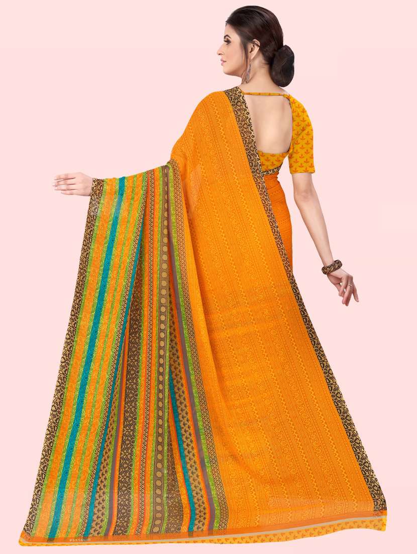 women printed saree with blouse - 21410863 -  Standard Image - 1