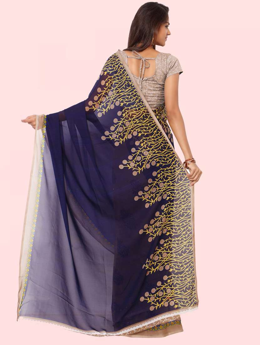 women printed saree with blouse - 21410869 -  Standard Image - 1