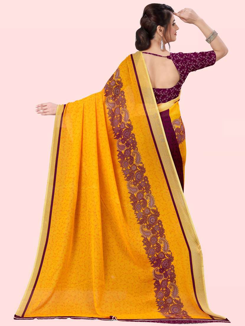 women printed saree with blouse - 21410891 -  Standard Image - 1