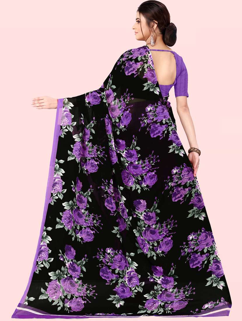 women printed saree with blouse - 21410893 -  Standard Image - 1