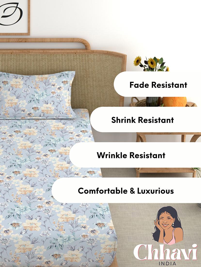 printed bedsheet with pillow covers - 21412369 - Standard Image - 1