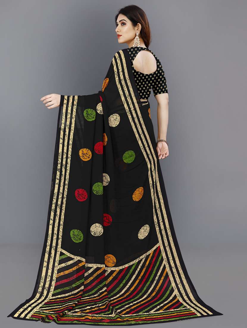 women casual wear georgette saree with blouse - 21412435 -  Standard Image - 1