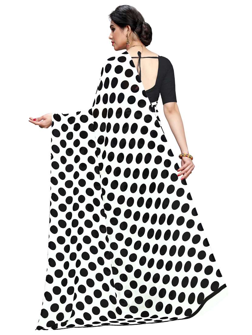 women casual wear georgette saree with blouse - 21412458 -  Standard Image - 1