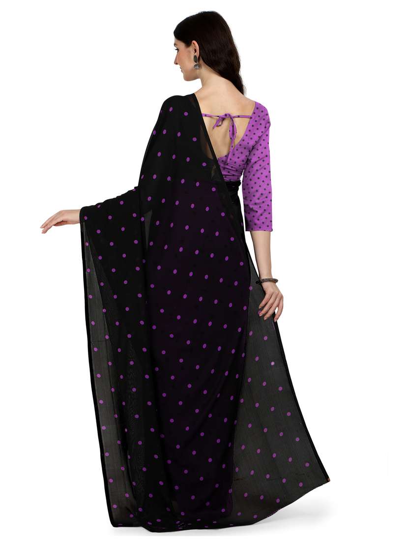 women casual wear georgette saree with blouse - 21412546 -  Standard Image - 1