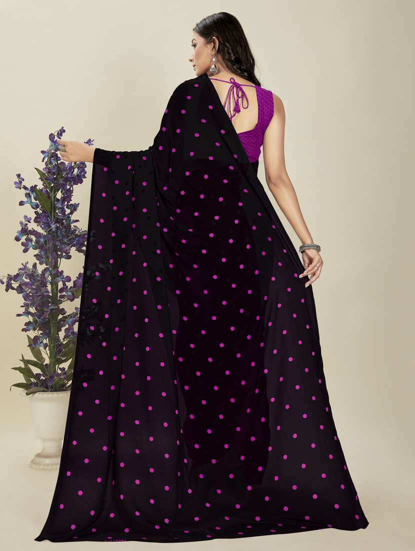 women casual wear georgette saree with blouse - 21412562 -  Standard Image - 1