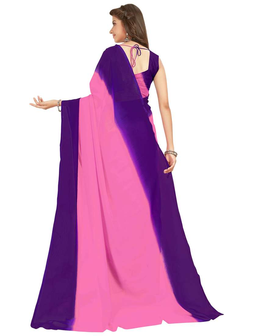 women casual wear georgette saree with blouse - 21412600 -  Standard Image - 1