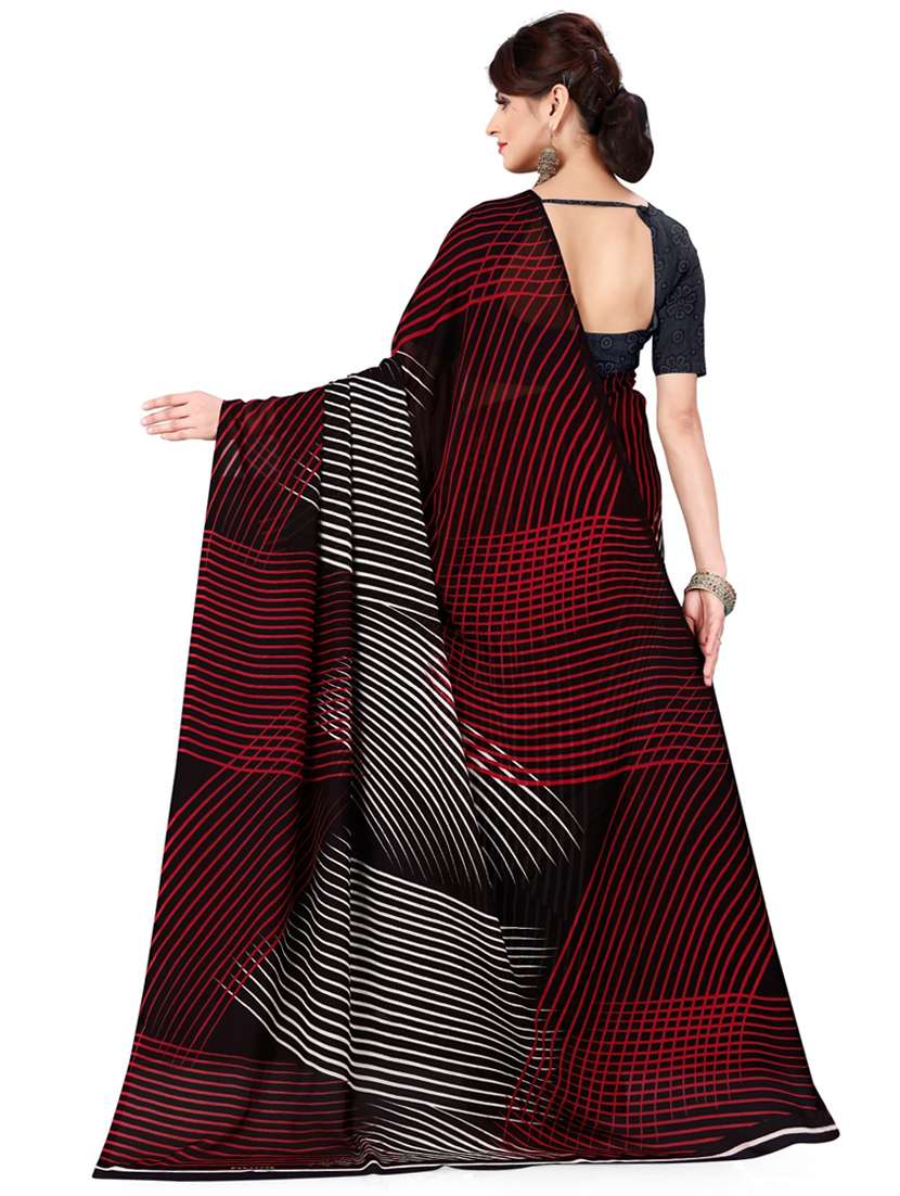 women casual wear georgette saree with blouse - 21412693 -  Standard Image - 1