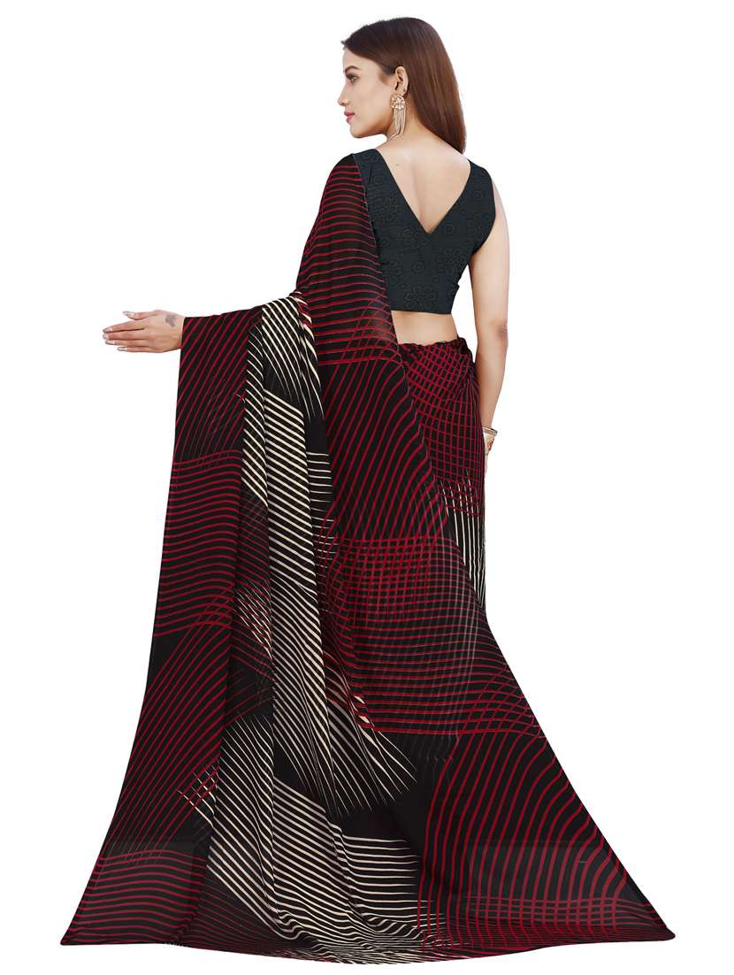 women casual wear georgette saree with blouse - 21412710 -  Standard Image - 1