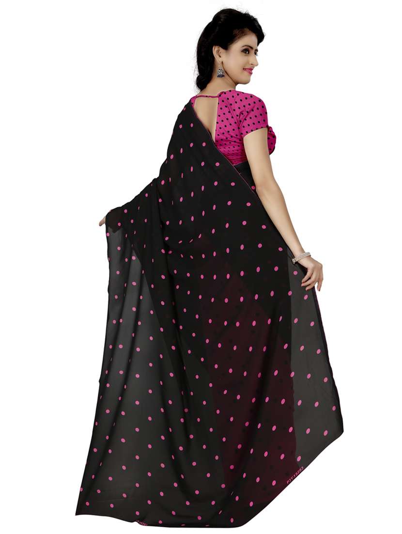 women casual wear georgette saree with blouse - 21412747 -  Standard Image - 1