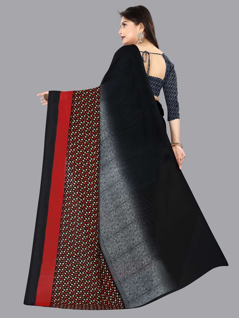 women casual wear georgette saree with blouse - 21412809 -  Standard Image - 1