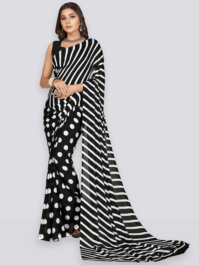 women casual wear georgette saree with blouse