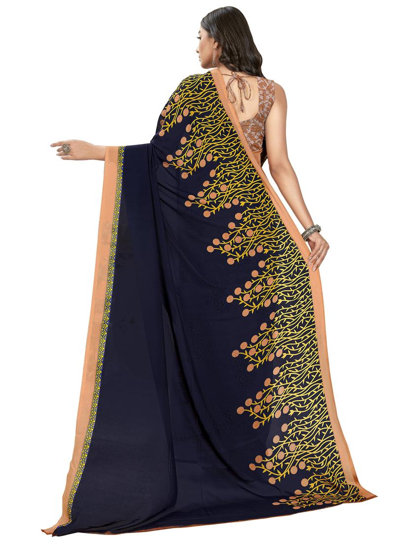 women casual wear georgette saree with blouse - 21412877 -  Standard Image - 1