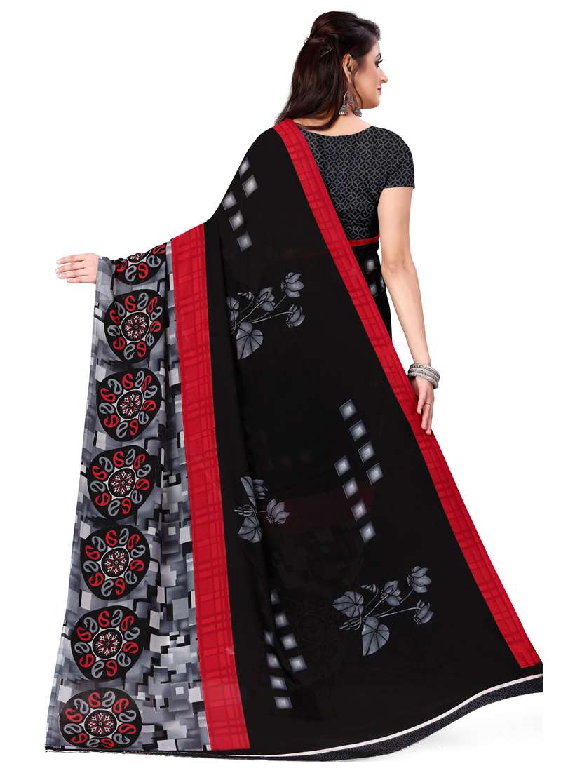 women casual wear georgette saree with blouse - 21412883 -  Standard Image - 1