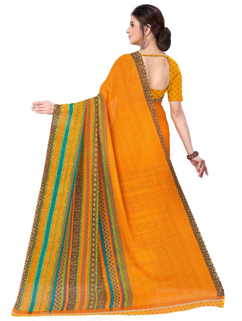women casual wear georgette saree with blouse - 21412954 -  Standard Image - 1