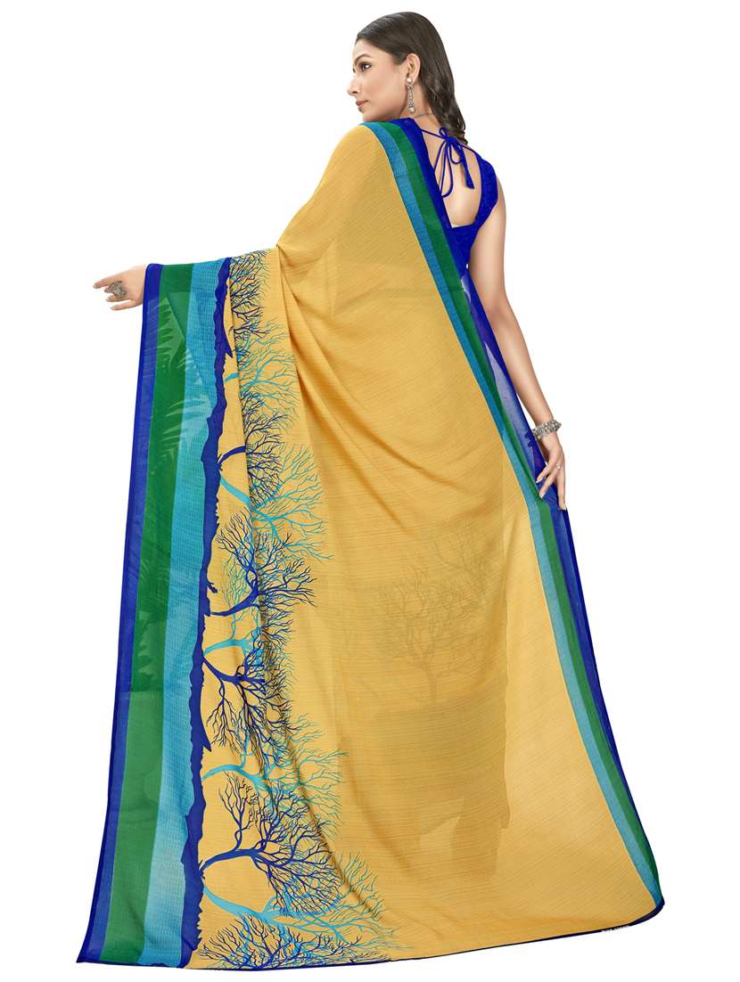 women casual wear georgette saree with blouse - 21413053 -  Standard Image - 1