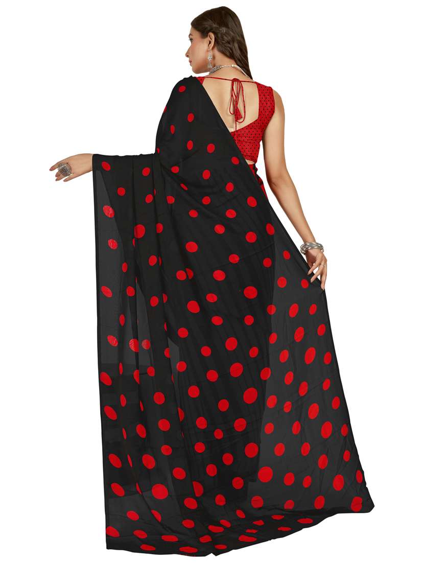 women red printed georgette saree with blouse - 21413061 -  Standard Image - 1