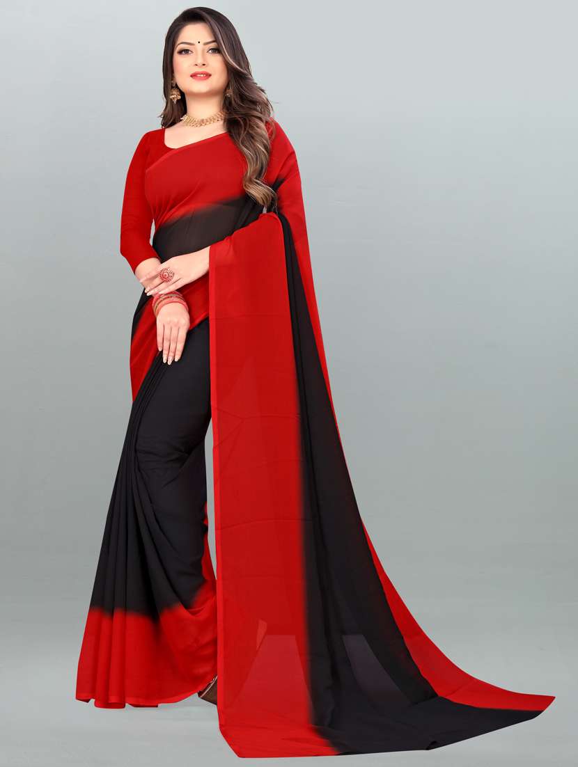women casual wear georgette saree with blouse