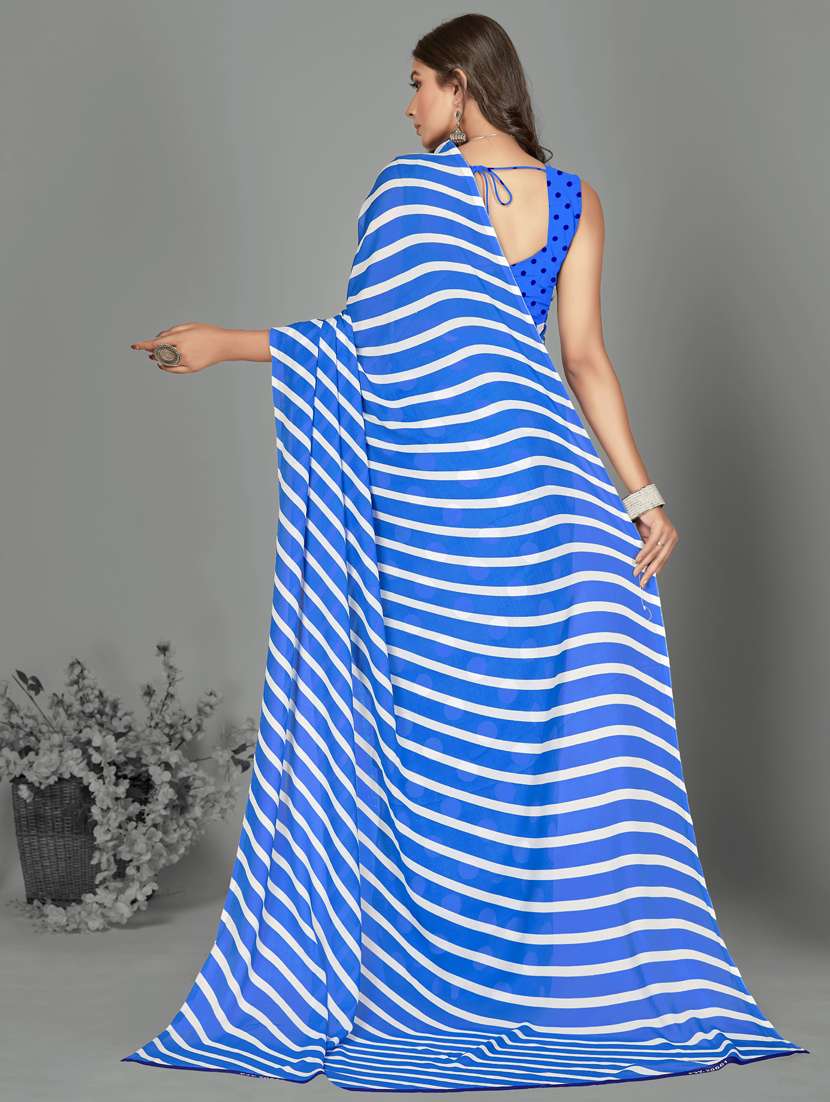 women casual wear georgette saree with blouse - 21413113 -  Standard Image - 1