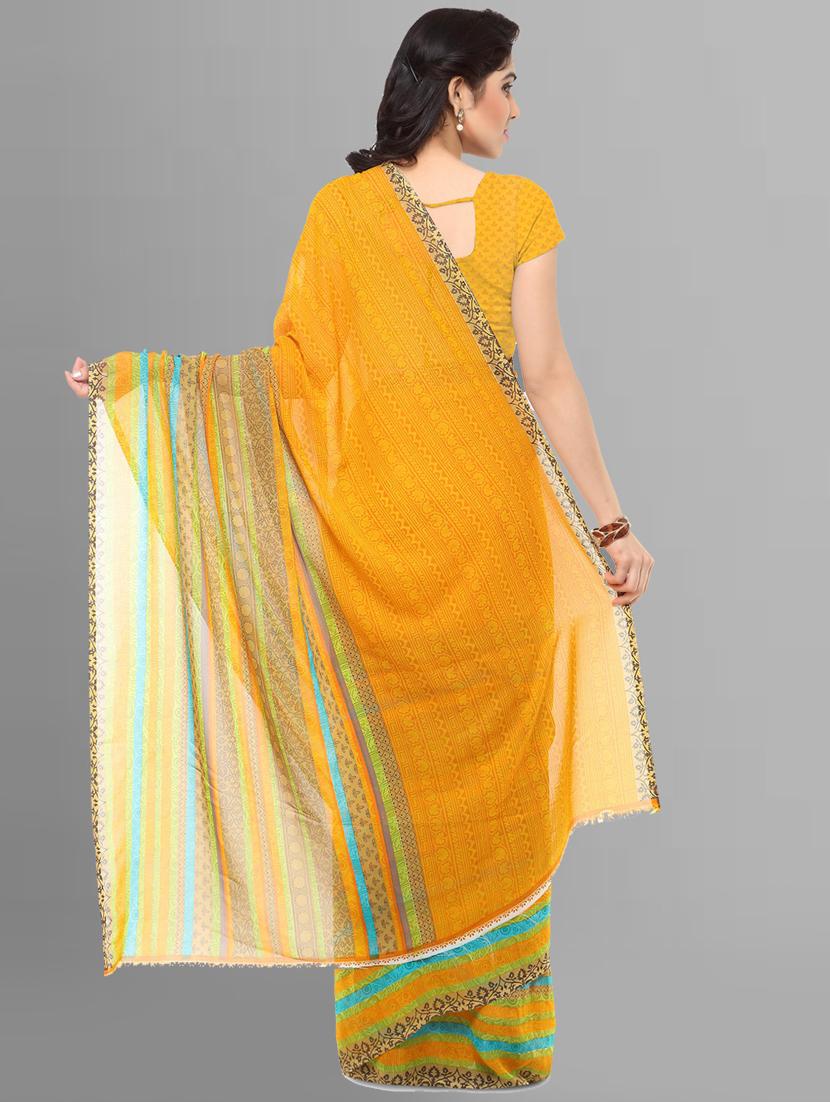 women casual wear georgette saree with blouse - 21413130 - Standard Image - 1