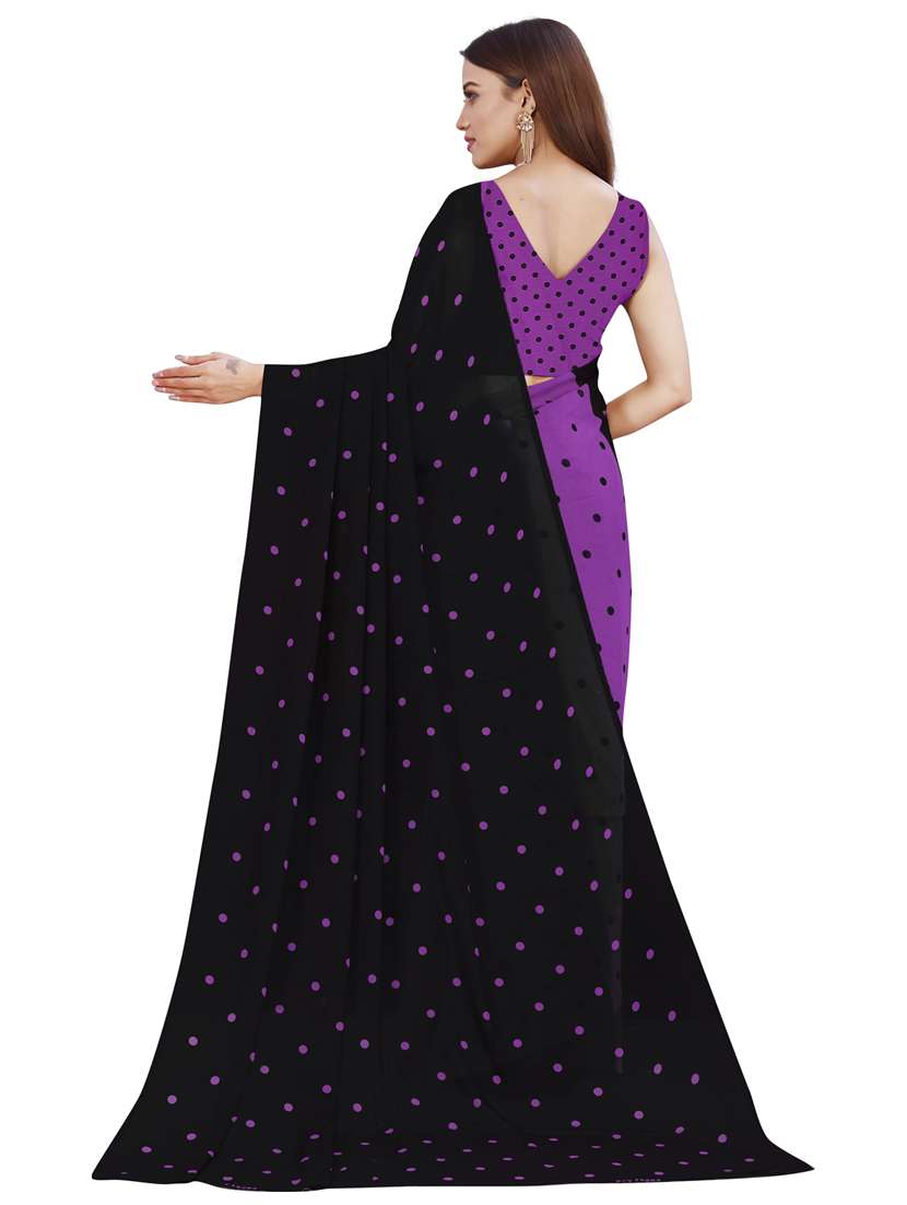 women casual wear georgette saree with blouse - 21413172 -  Standard Image - 1