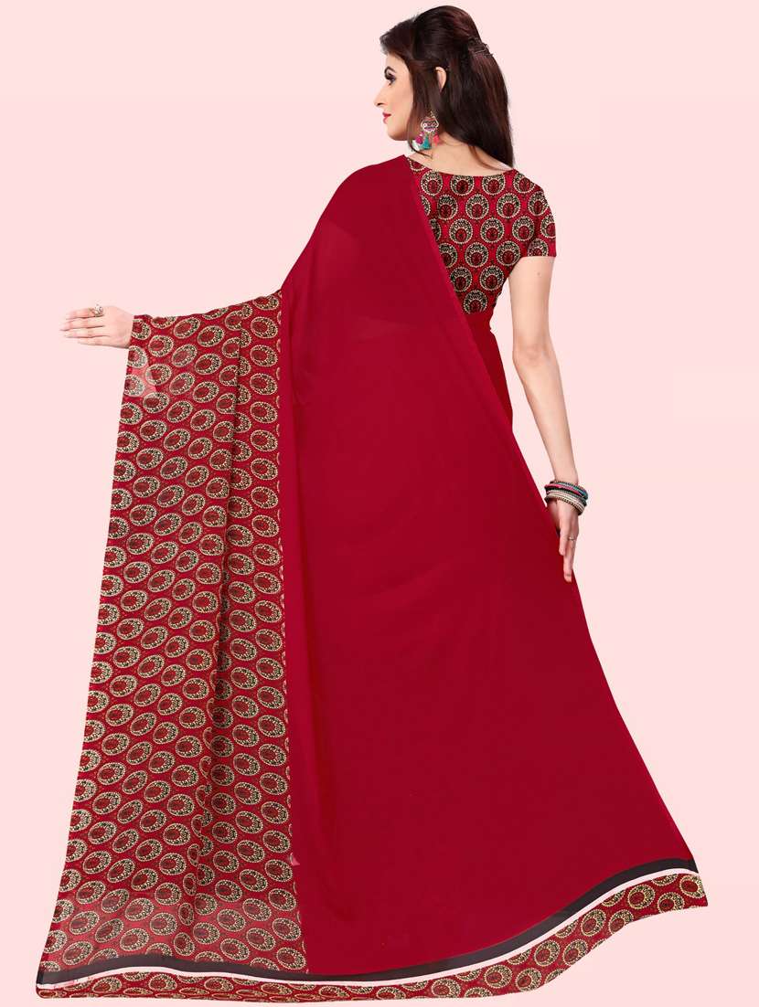 women casual wear georgette saree with blouse - 21413213 -  Standard Image - 1
