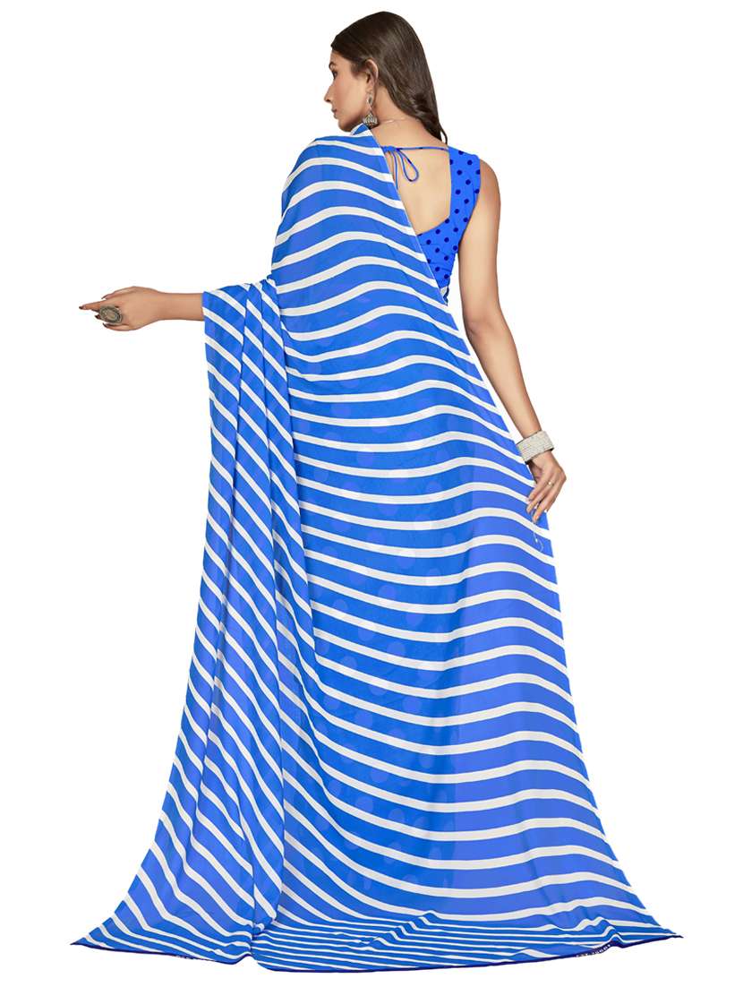 women casual wear georgette saree with blouse - 21413219 -  Standard Image - 1