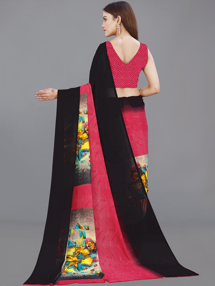 floral printed saree with blouse - 21413402 -  Standard Image - 1