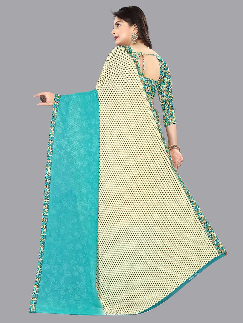 women casual wear georgette saree with blouse - 21413442 -  Standard Image - 1