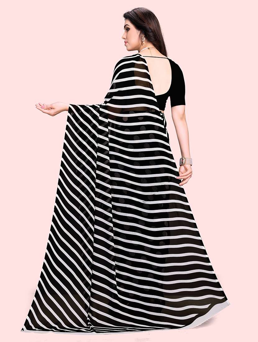 women casual wear georgette saree with blouse - 21413537 -  Standard Image - 1