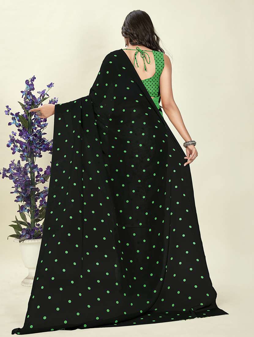 women printed casual wear saree with blouse - 21413857 -  Standard Image - 1