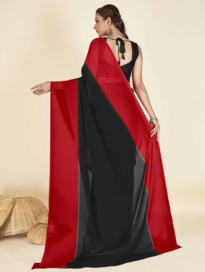 women casual wear georgette saree with blouse - 21413897 -  Standard Image - 1