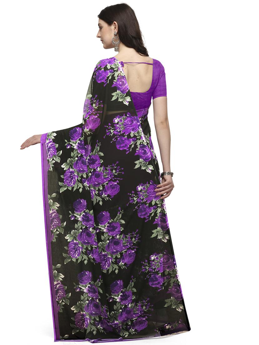 women casual wear georgette saree with blouse - 21413903 - Standard Image - 1