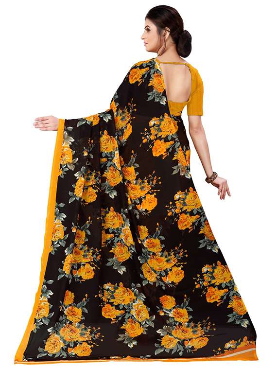 women printed casual wear saree with blouse - 21413910 -  Standard Image - 1