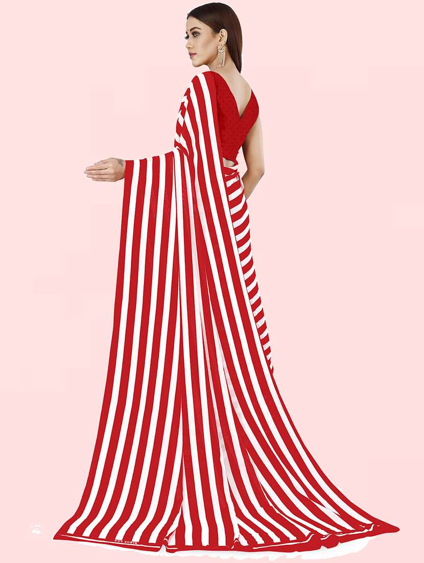 women casual wear georgette saree with blouse - 21414021 - Standard Image - 1