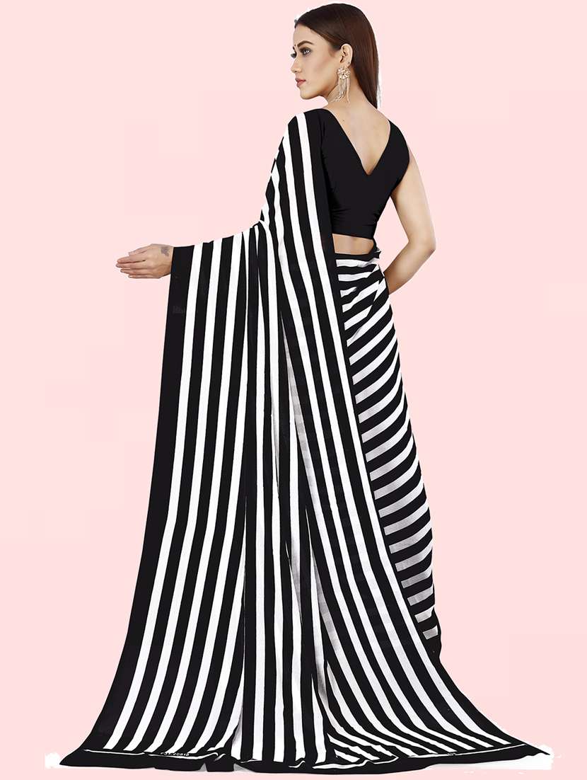 women printed georgette saree with blouse - 21414022 -  Standard Image - 1