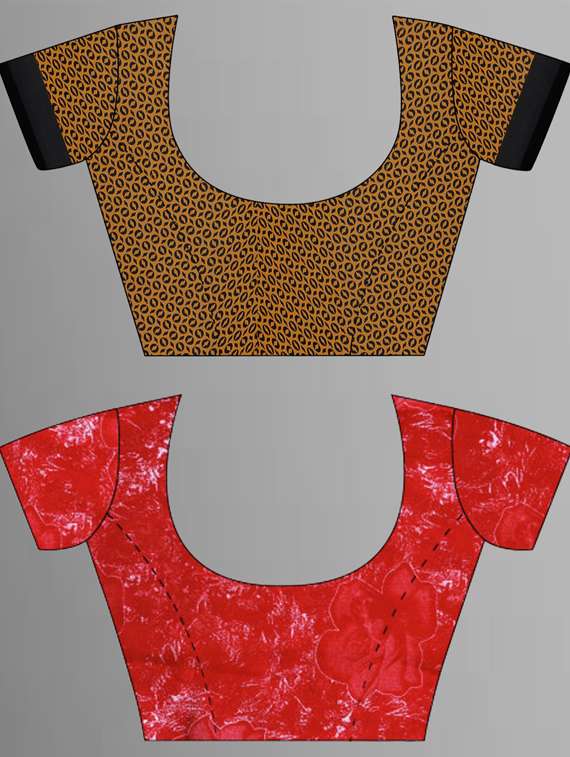 pack of 2 multi colored combo saree with blouse - 21415087 -  Standard Image - 1