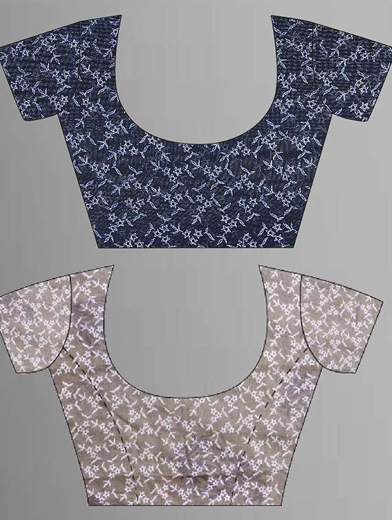 pack of 2 printed casual wear sarees with blouse - 21415666 -  Standard Image - 1