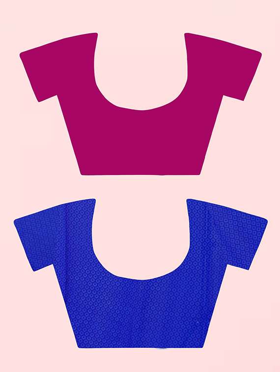pack of 2 printed casual wear sarees with blouse - 21416369 -  Standard Image - 1