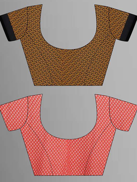 pack of 2 printed casual wear sarees with blouse - 21416917 -  Standard Image - 1