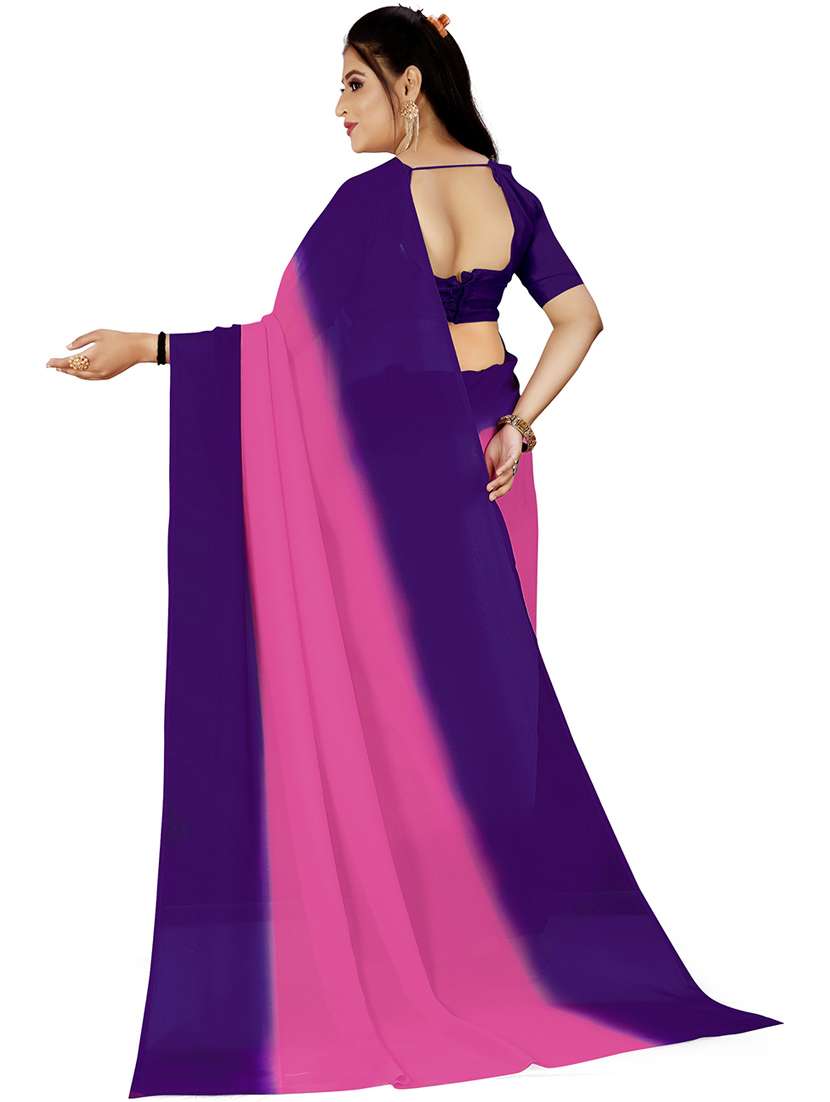 women printed casual saree with blouse - 21417021 -  Standard Image - 1
