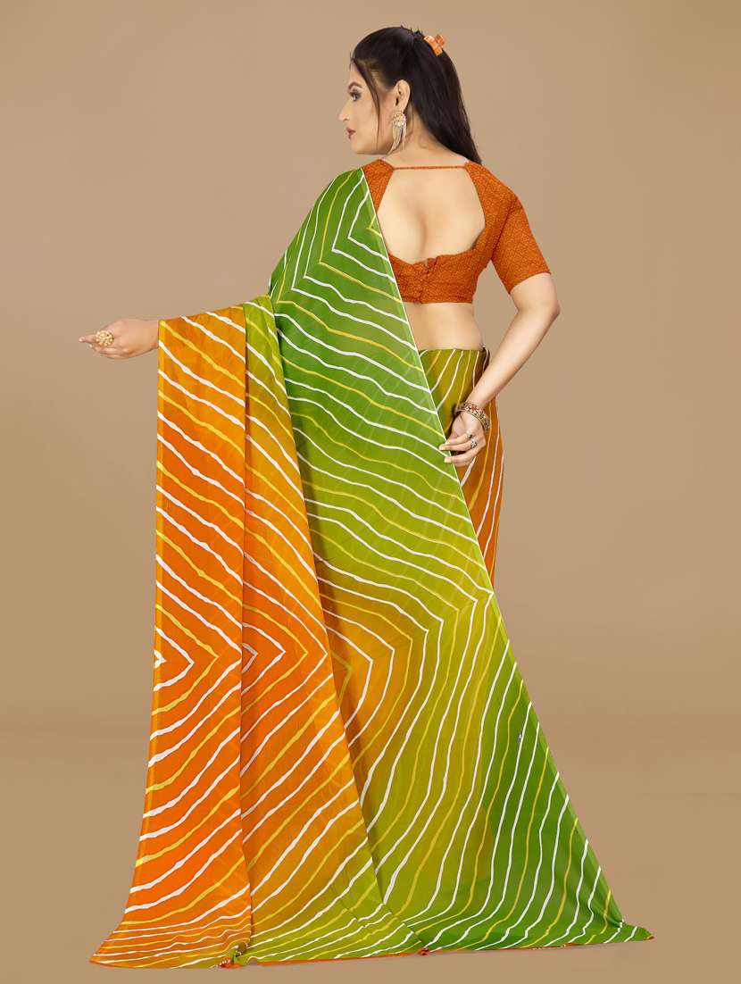 women multi colored leheriya saree with blouse - 21417223 - Standard Image - 1