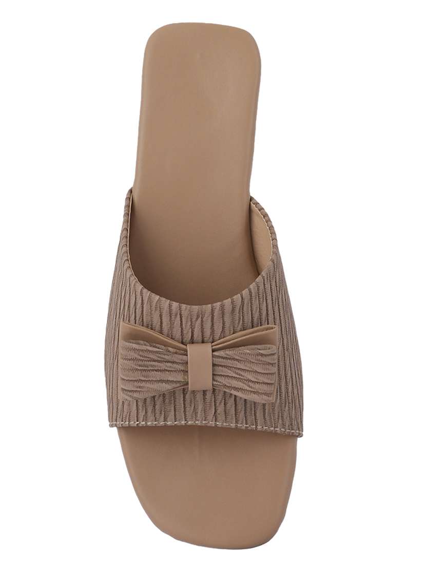 women brown slip on sandal - 21421790 -  Standard Image - 4