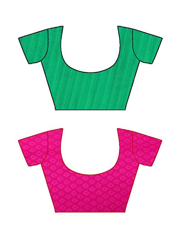 pack of 2 printed casual wear sarees with blouse - 21424570 -  Standard Image - 1