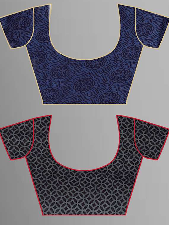 women pack of 2 casual wear combo sarees with blouse - 21428690 -  Standard Image - 1